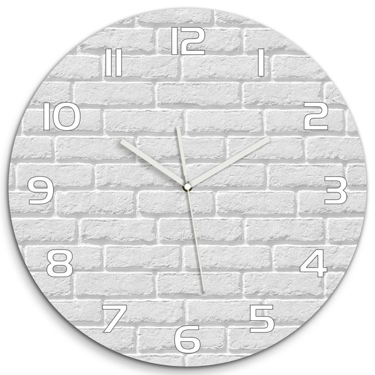 East Urban Home Jolle Glass Wall Clock Wayfair.co.uk